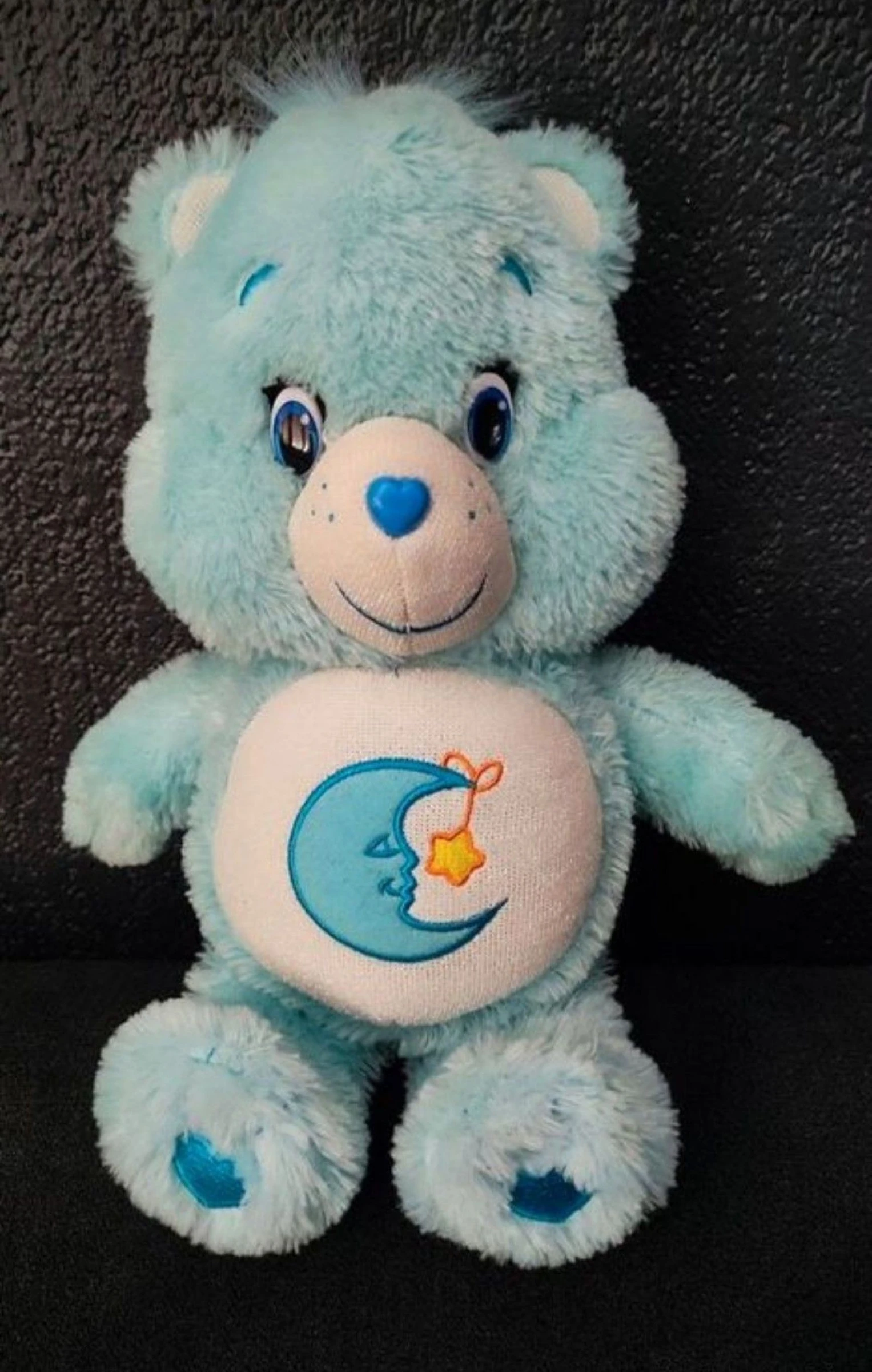 Peluche Bisounours Vintage Phosphorescent Bleu Lune – photo 6